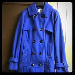 Women’s Double-breasted Winter Coat Royal Blue